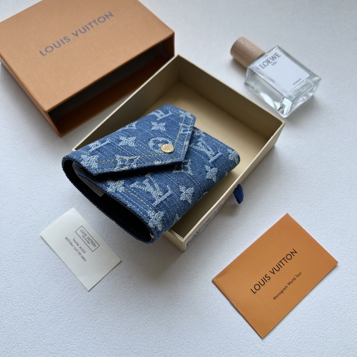 LV Denim Foldable Wallet DD25081303