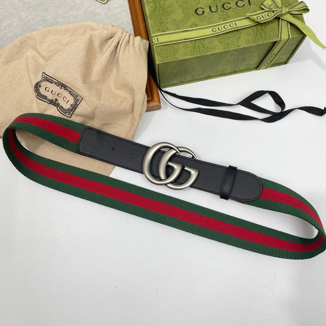 GG Canvas Paneled Belt XX25081426
