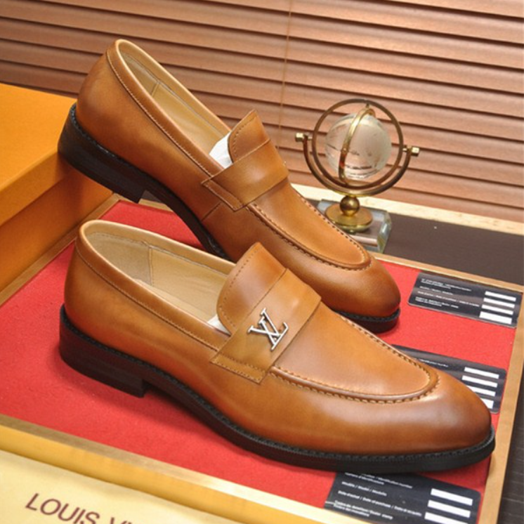 LV Classic Brown Leather Shoes XX25081101