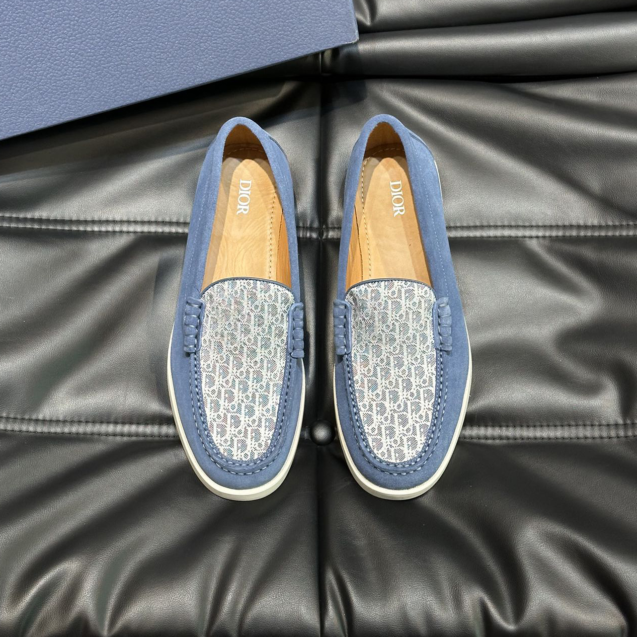 CD Men's Classic Print Canvas Loafers XX25081427