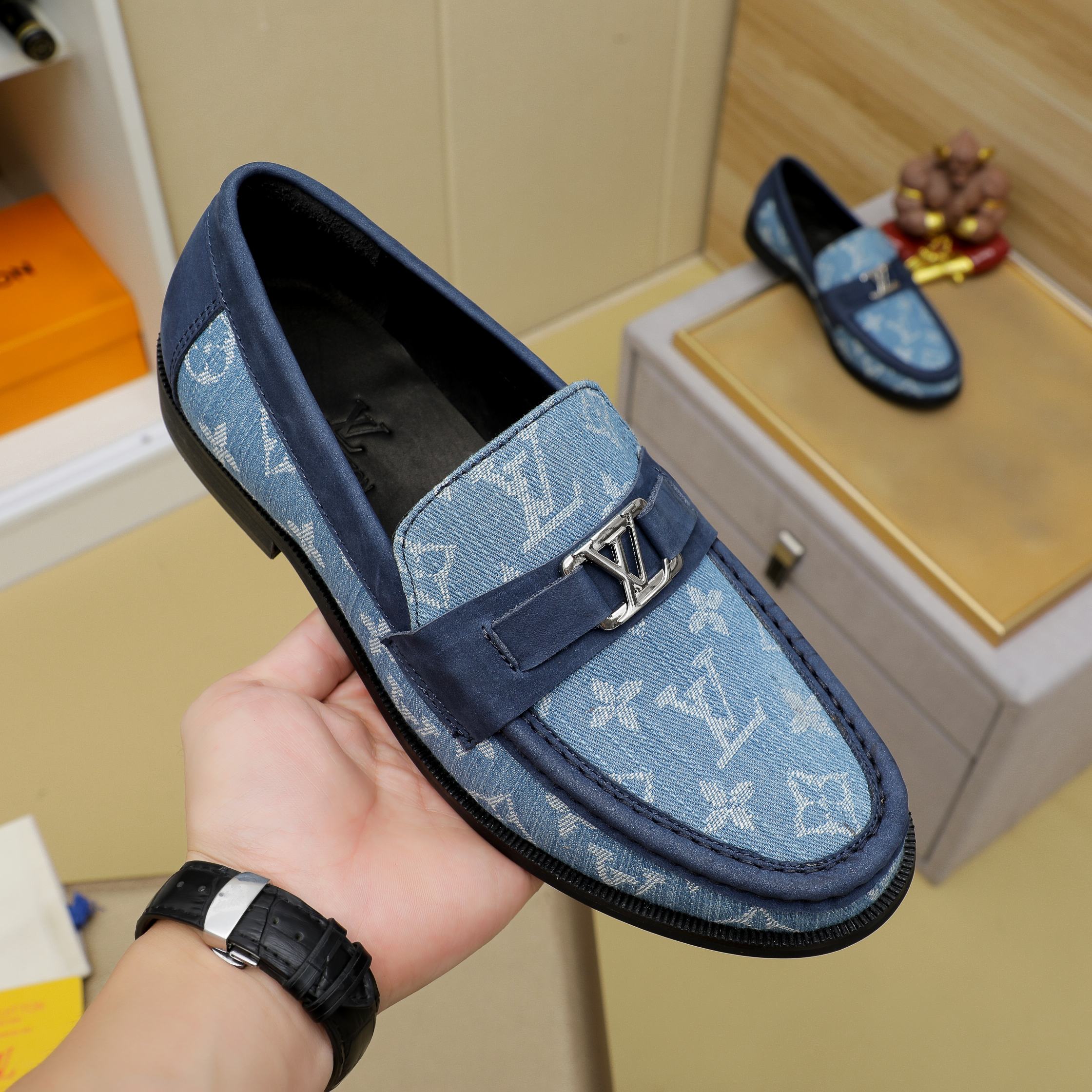 LV Denim Loafers XX25081131