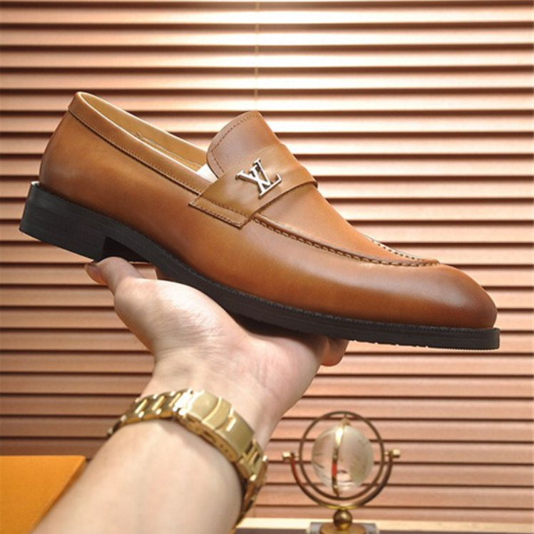 LV Classic Brown Leather Shoes XX25081101