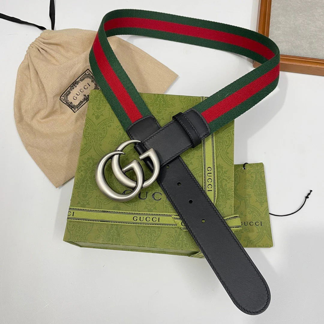 GG Canvas Paneled Belt XX25081426