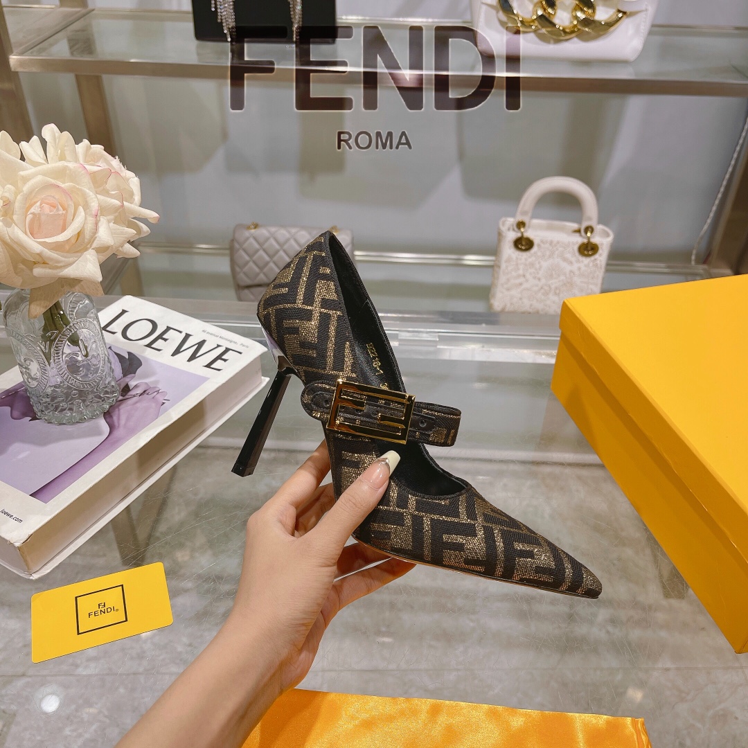 FD Double F Logo Women's High Heels AM25081363