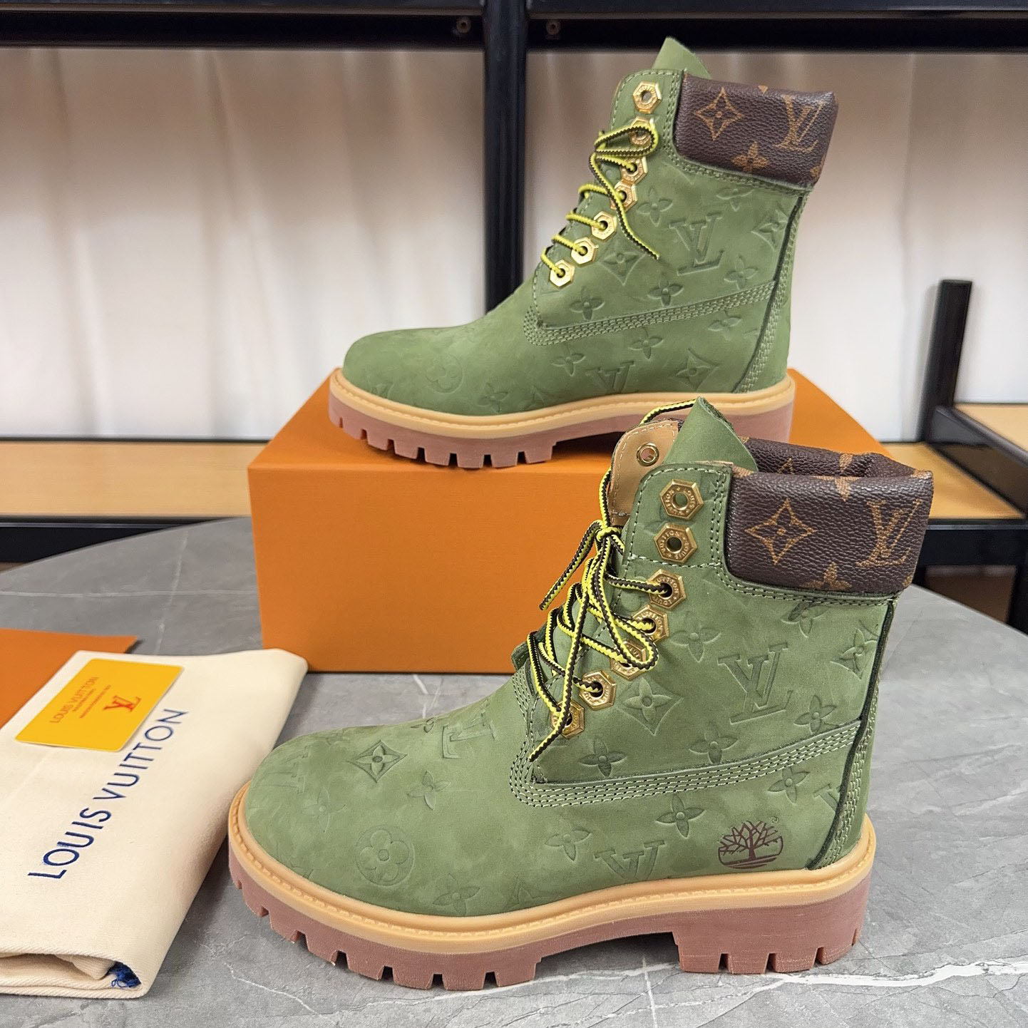 LV x Timberland Joint Classic Embossed Ankle Boots XX25081421