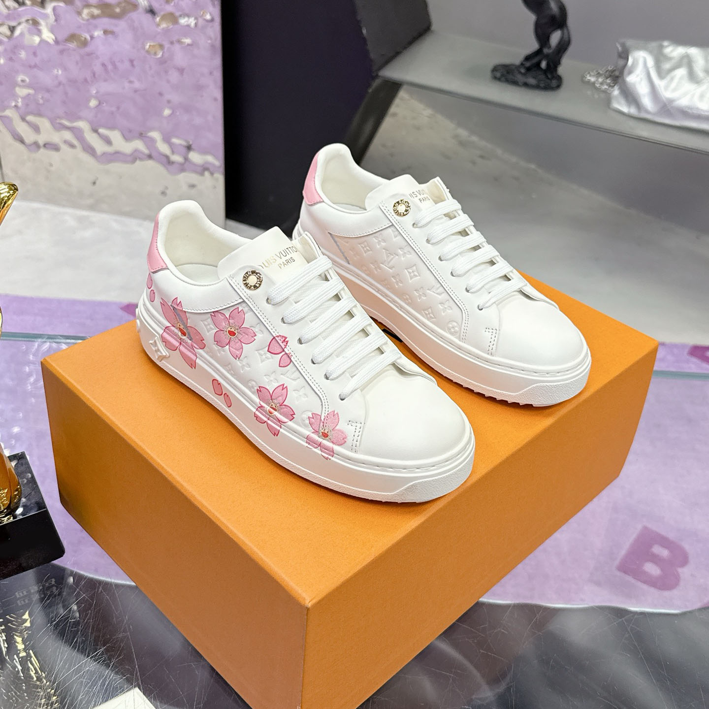 LV Time Out Series Flower Print Casual Shoes EF25081404