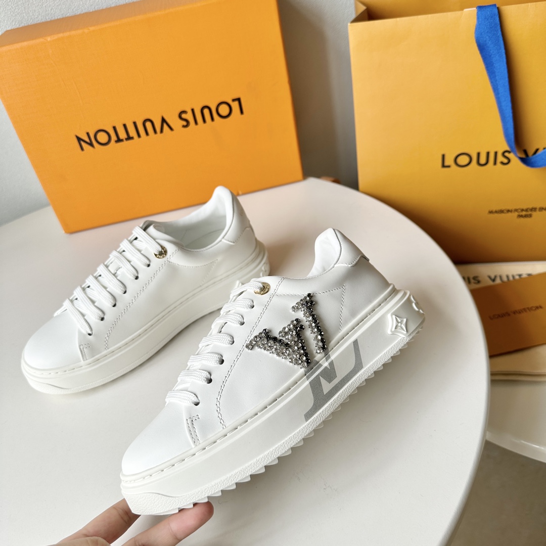 LV Time Out Series Rhinestone Logo Casual Shoes EF25081418