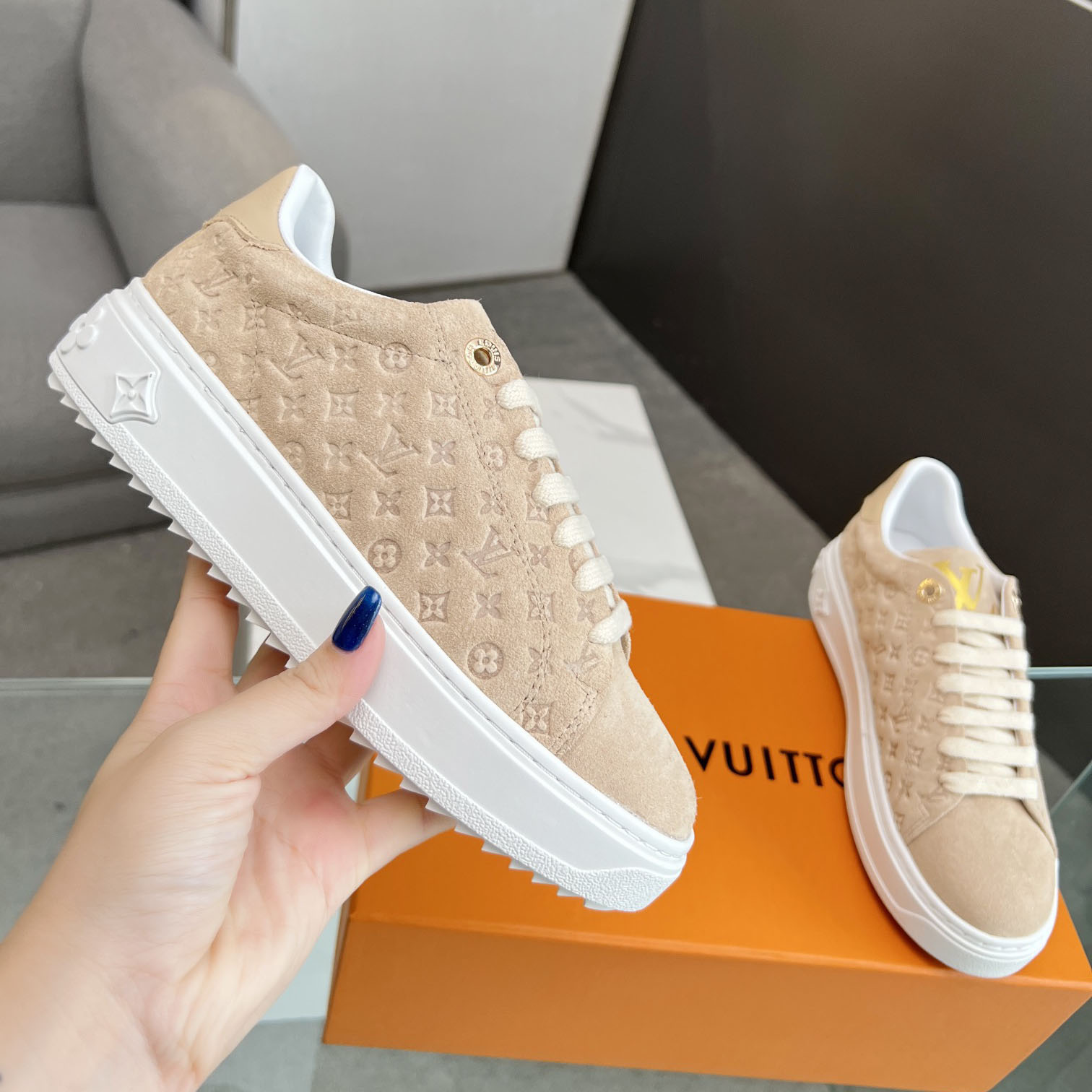 LV Time Out Series Suede Leather Casual Shoes EF25081407