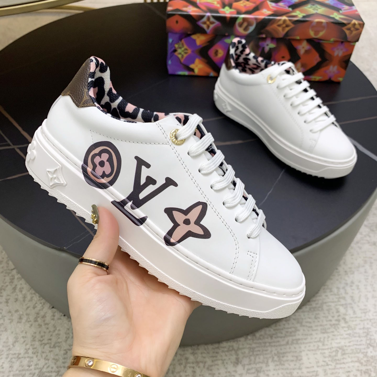 LV Time Out Series Graffiti Casual Shoes EF25081417