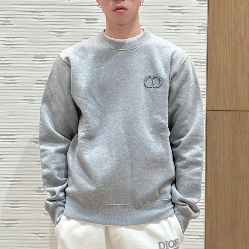 CD Men's Logo Embroidered Crew Neck Sweatshirt XX25081631