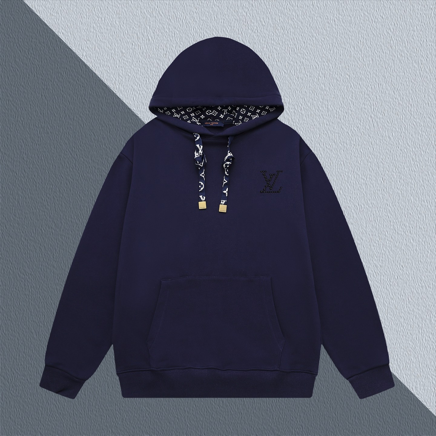 LV Unisex Letter Logo Print Hoodie XX25081610