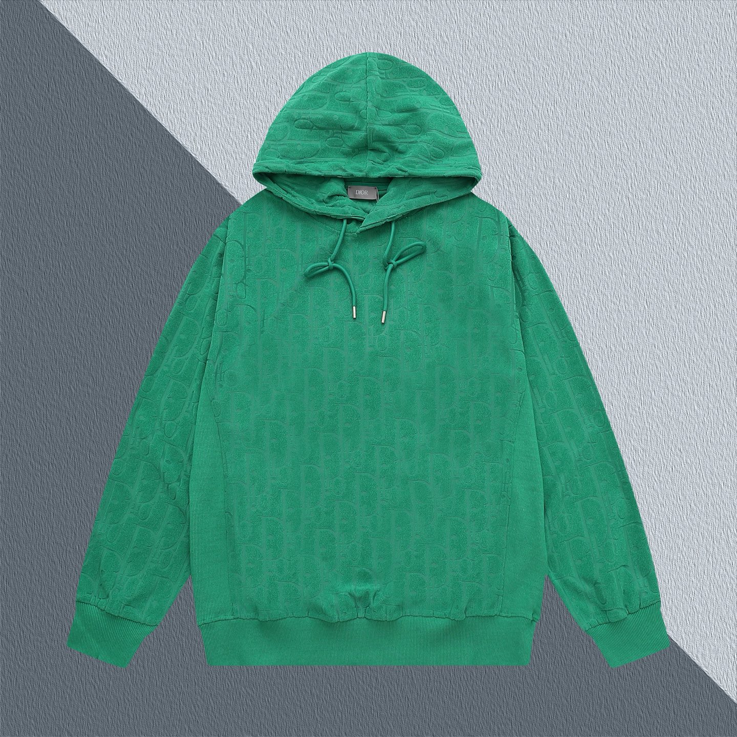 CD Letter Logo Dark Pattern Unisex Hoodie XX25081617