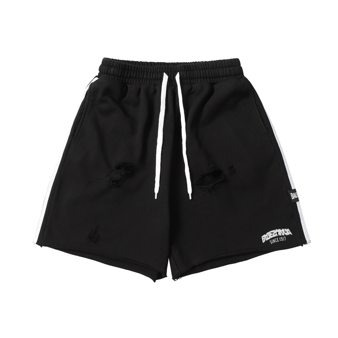 BLCG Cotton Washed Logo Heat-Sealed Shorts AM25081616