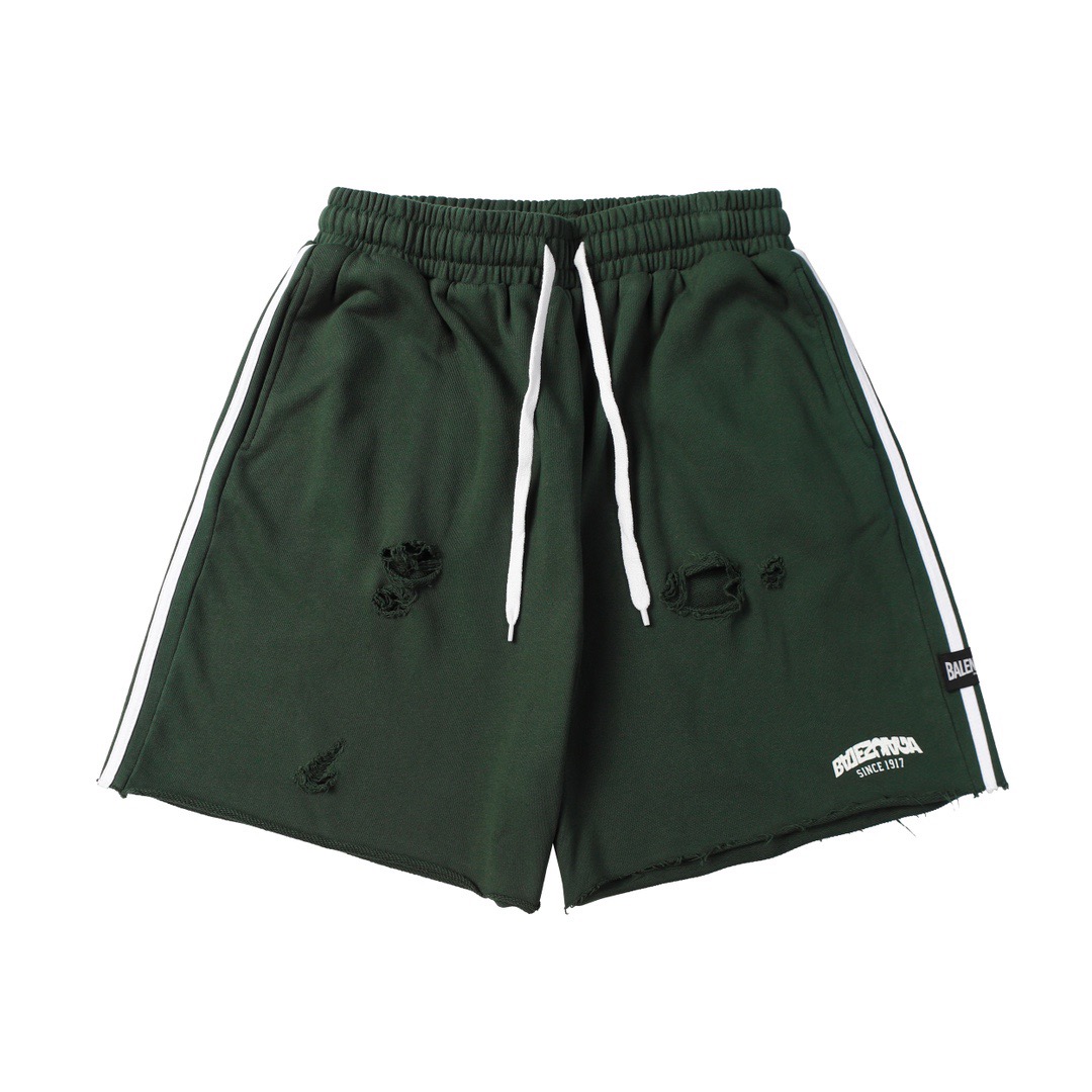 BLCG Cotton Washed Logo Heat-Sealed Shorts AM25081616