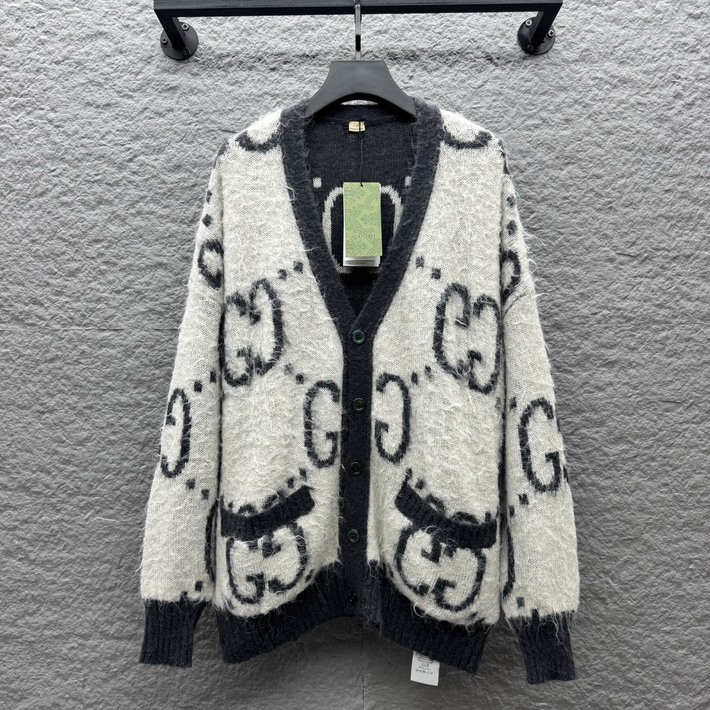 GG Unisex Double-faced Mohair Cardigan AM25081602