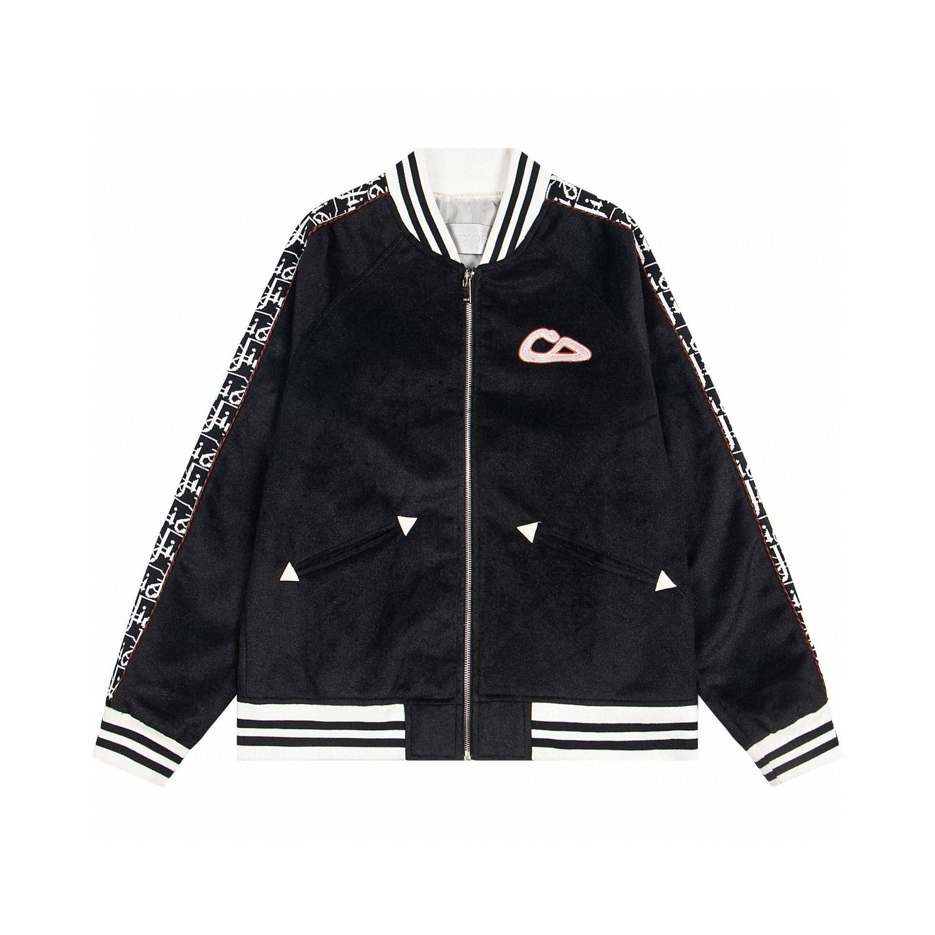 CD & Kaws Collaborative Year of the Snake Limited-Edition Embroidered Varsity Jacket FE25081609