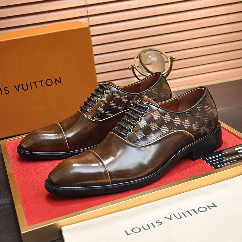 LV Classic Handmade Leather Dress Shoes FE25081630