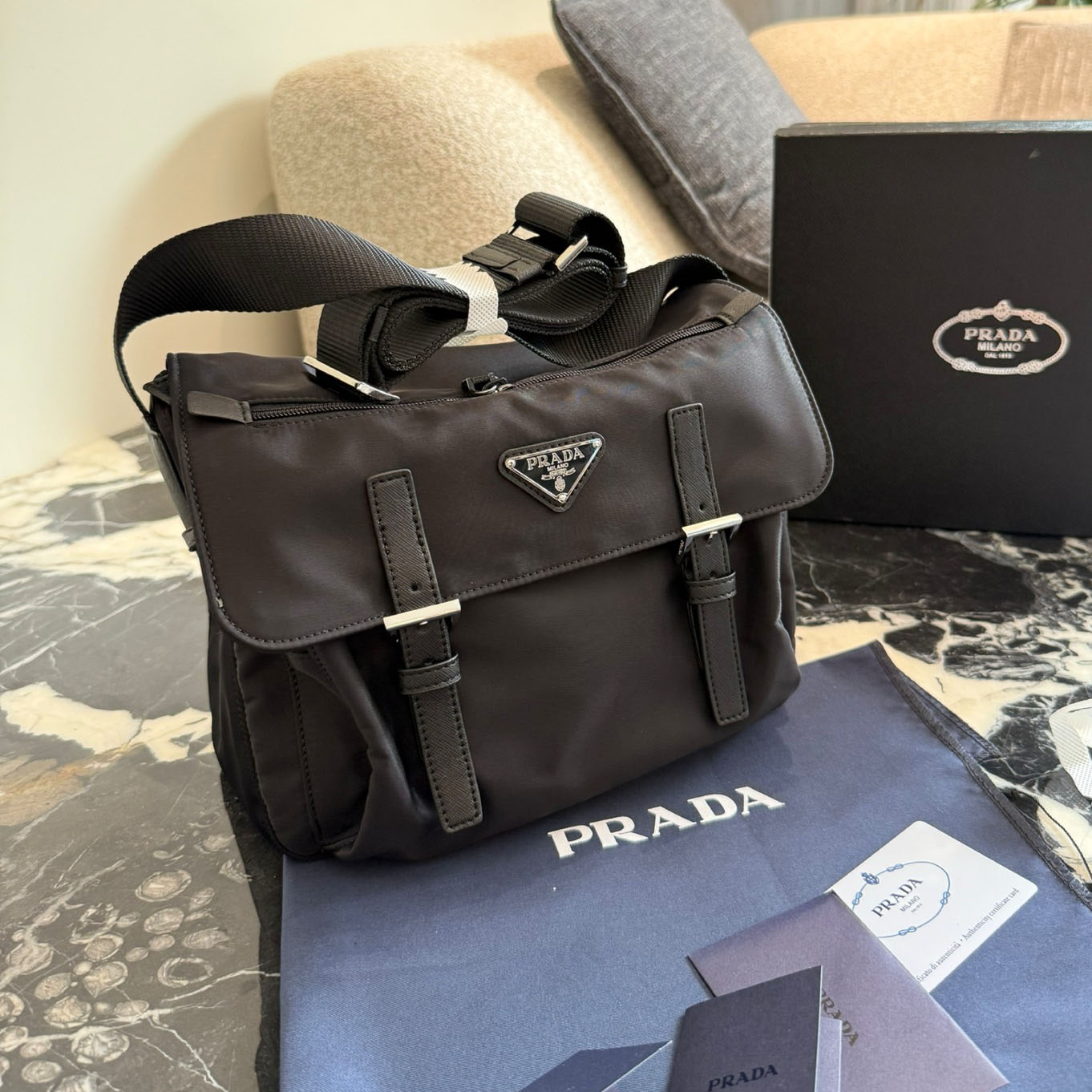 PRA Unisex Re - nylon Messenger Bag XX25081720