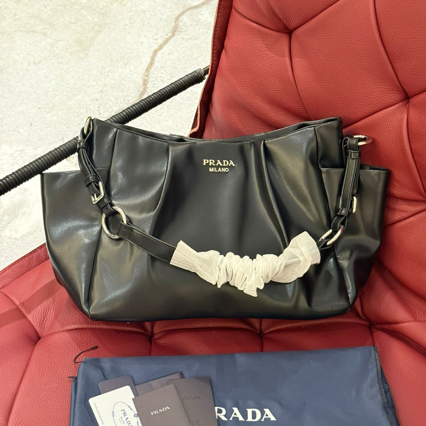 PRA Waxed Leather Tote Bag XX25081724