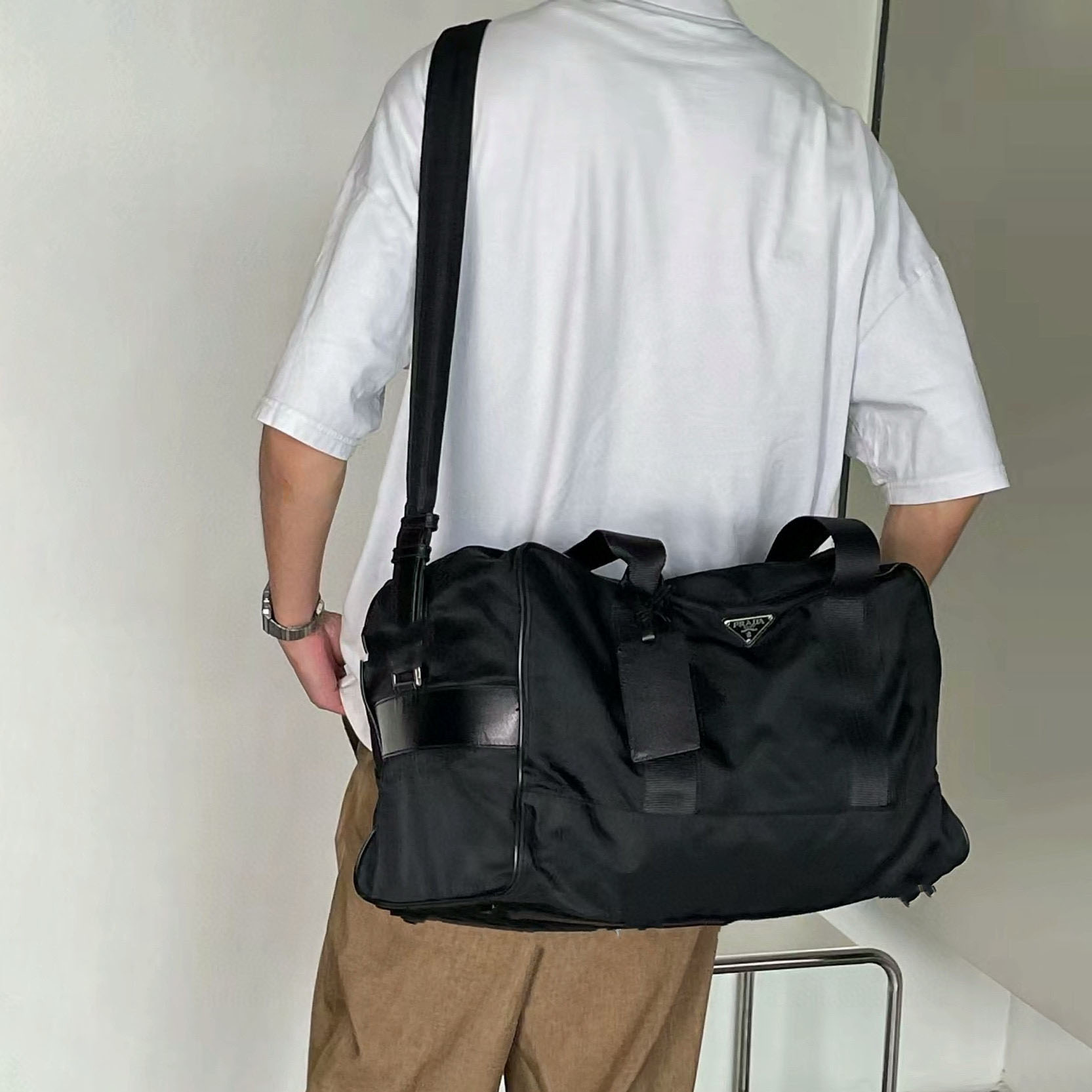 PRA Black Travel Duffel Bag XX25081721