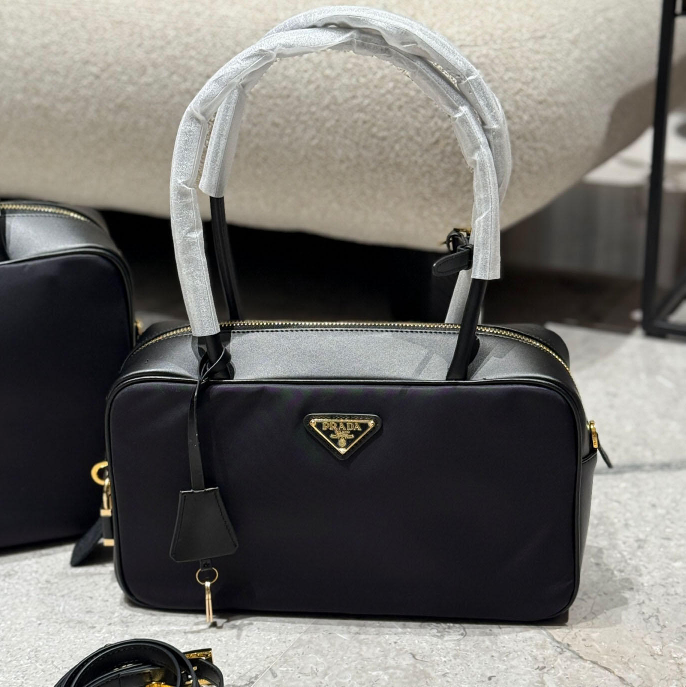 PRA Leather-Trimmed Handbag XX25081737