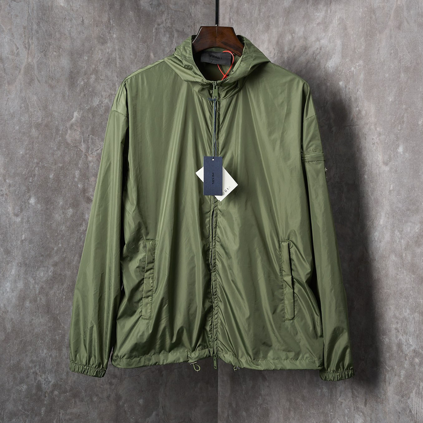 PRA Nylon Triangle - Logo Functional Zip - Up Jacket AM25081809