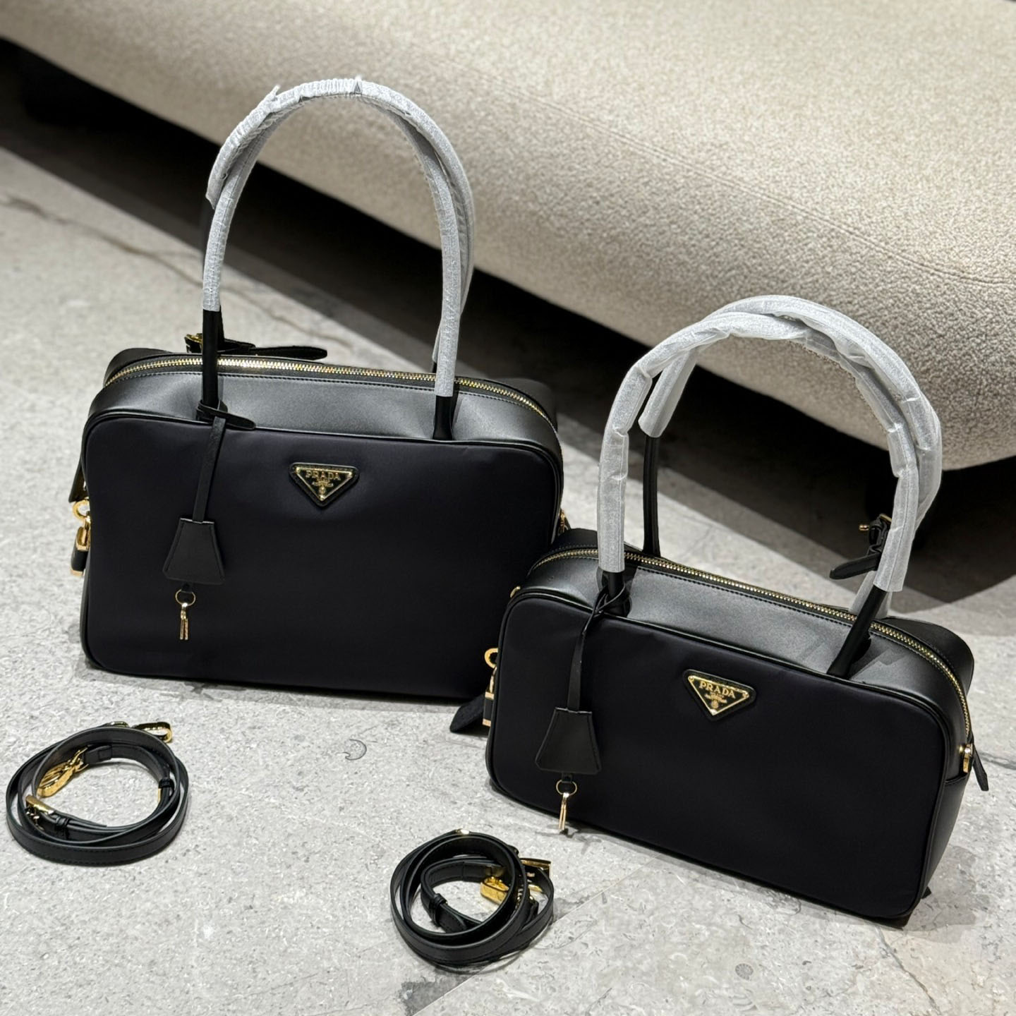 PRA Leather-Trimmed Handbag XX25081737