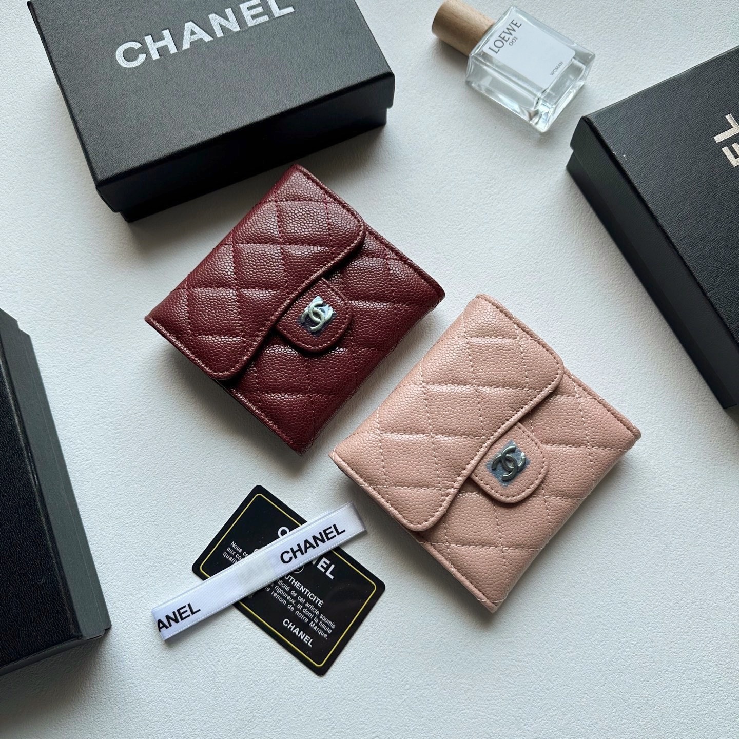 CH Classic Flap Caviar Leather Short Wallet YV25082917