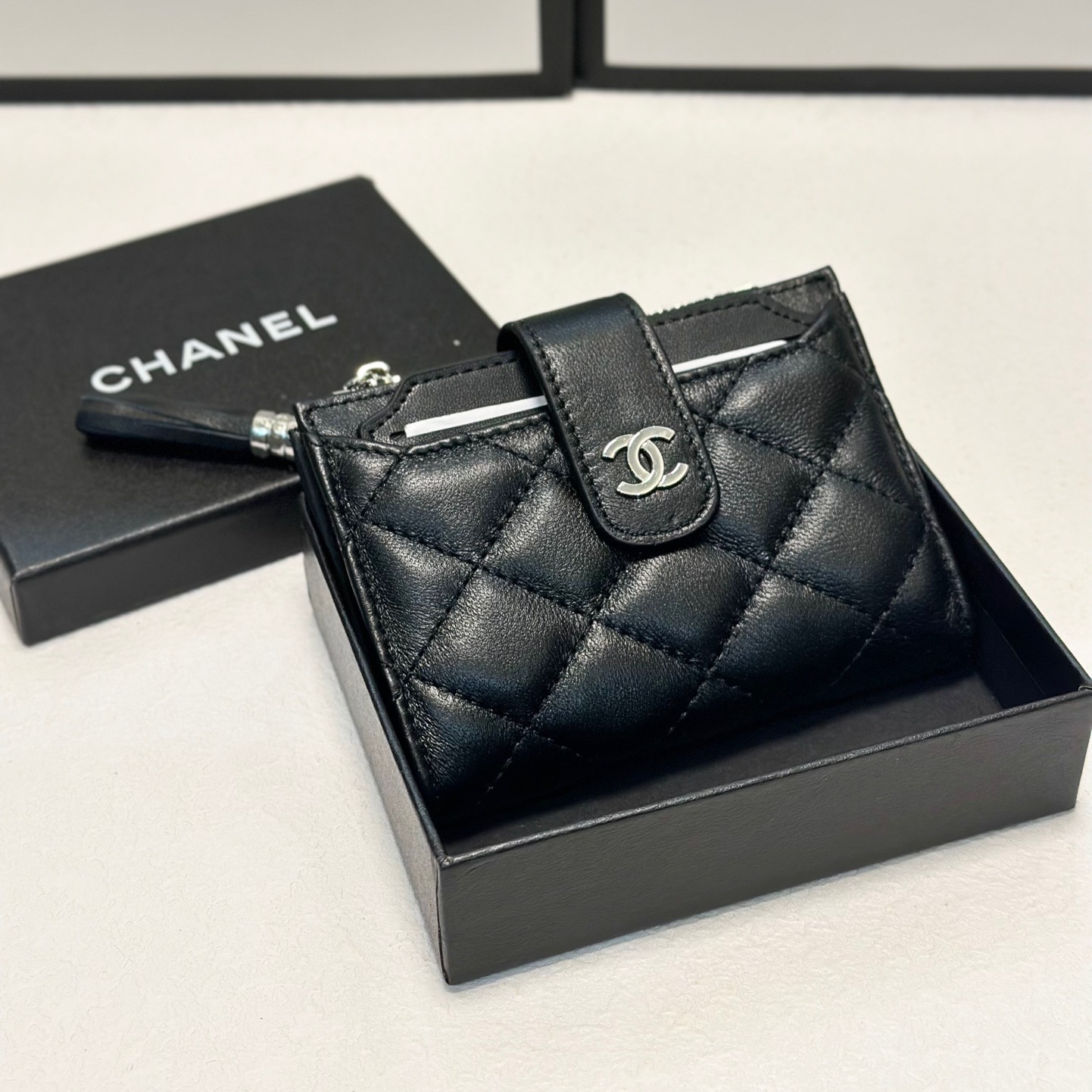 CH Classic Flap Quilted Lambskin Short Wallet YV25083004