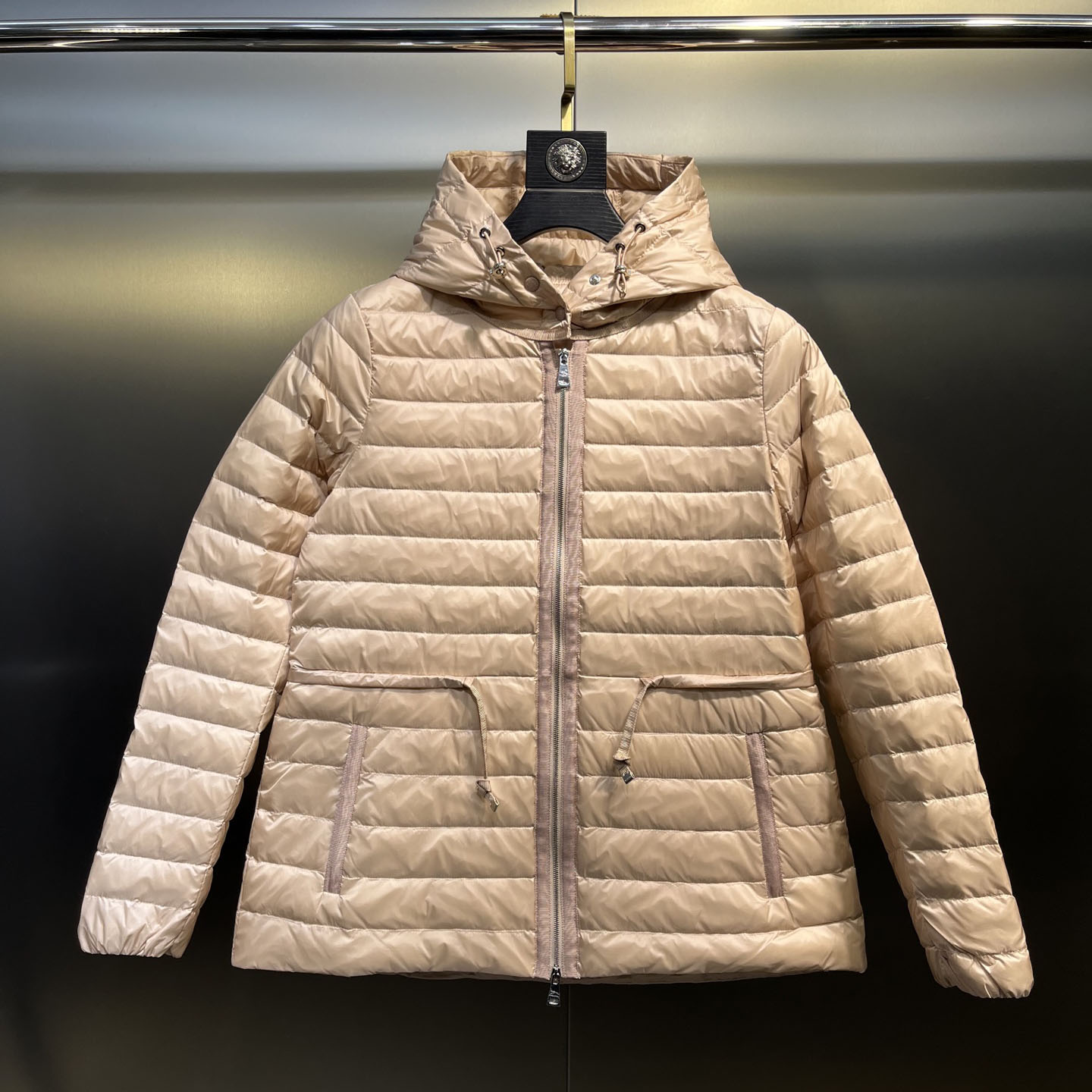 Mcl Raie Lightweight Hooded Waist-Tie Parka Down Jacket XX25082027