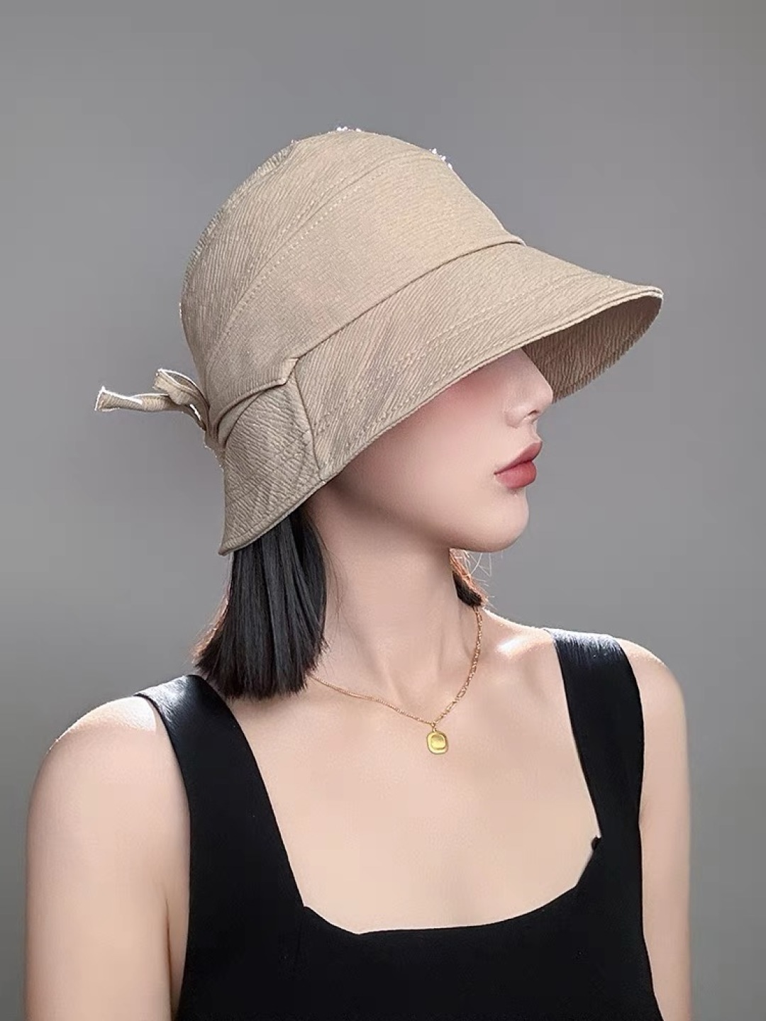 Mcl Fashionable Lace-up Bucket Hat AM25082101