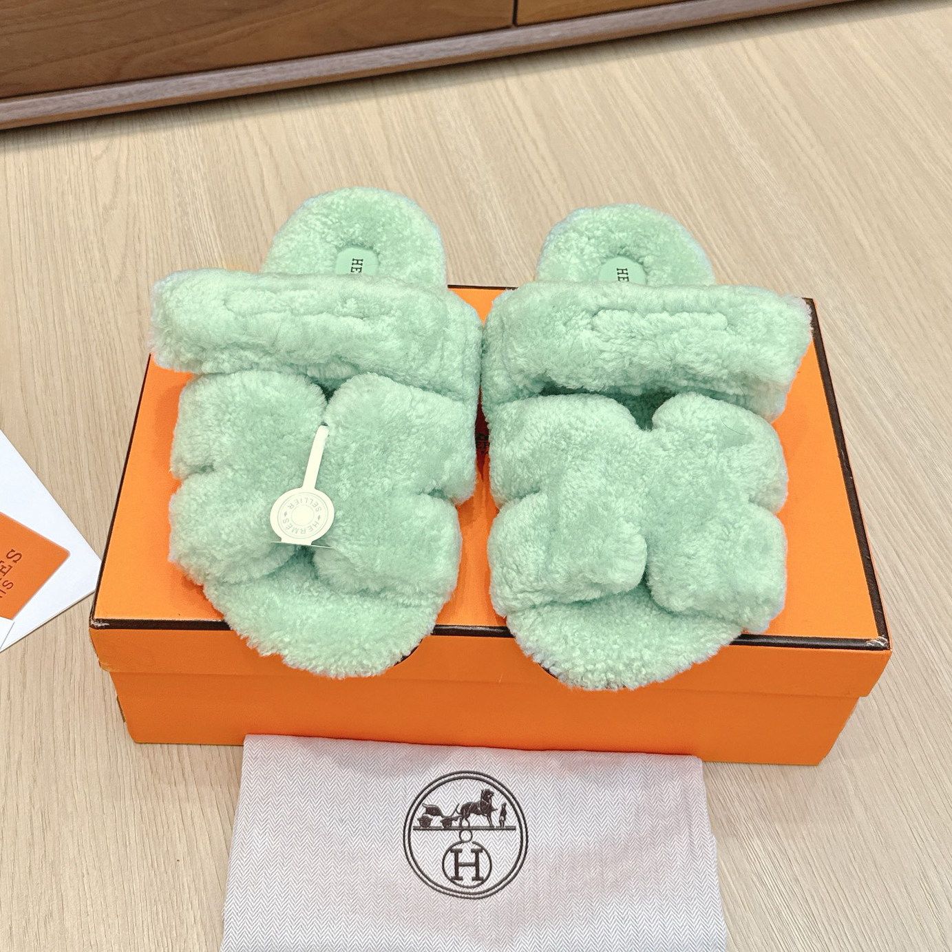 HM Fashionable Coiled - Fur Slippers AM25082151