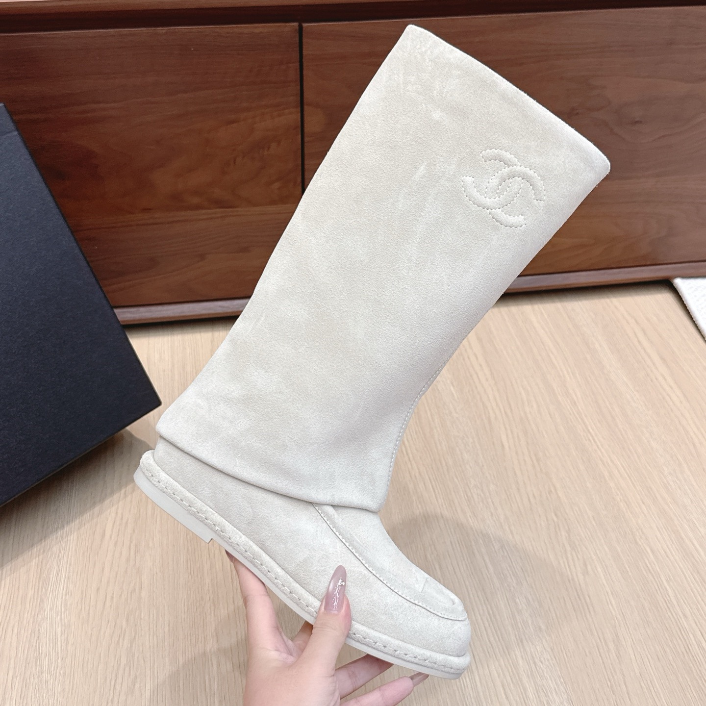 CH New Suede Logo Riding Boots YV25083123