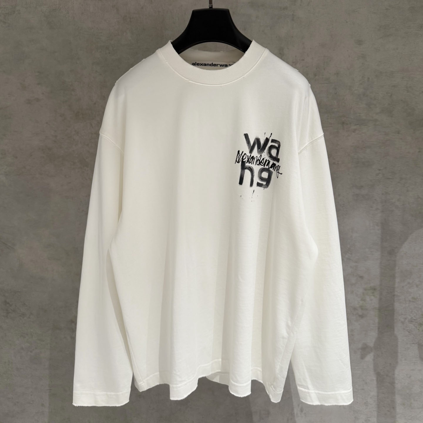 AW Hand-Painted Long-Sleeve Sweatshirt AM25082133