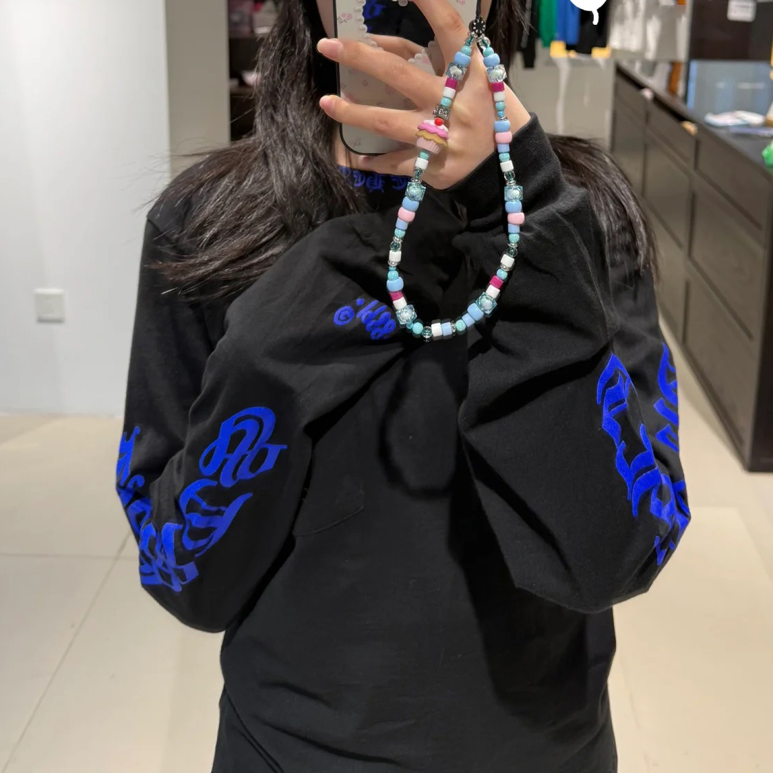 CH 1988 Limited Edition Blue Indigo Printed Long-Sleeve Top XX25082207