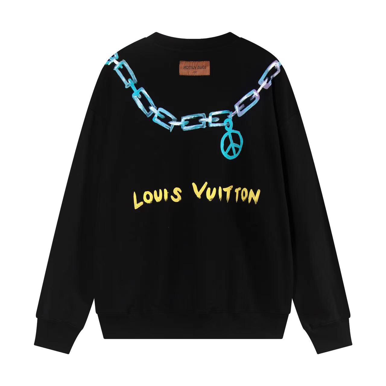 LV Stylish Shackle-Print Sweatshirt AM25082142