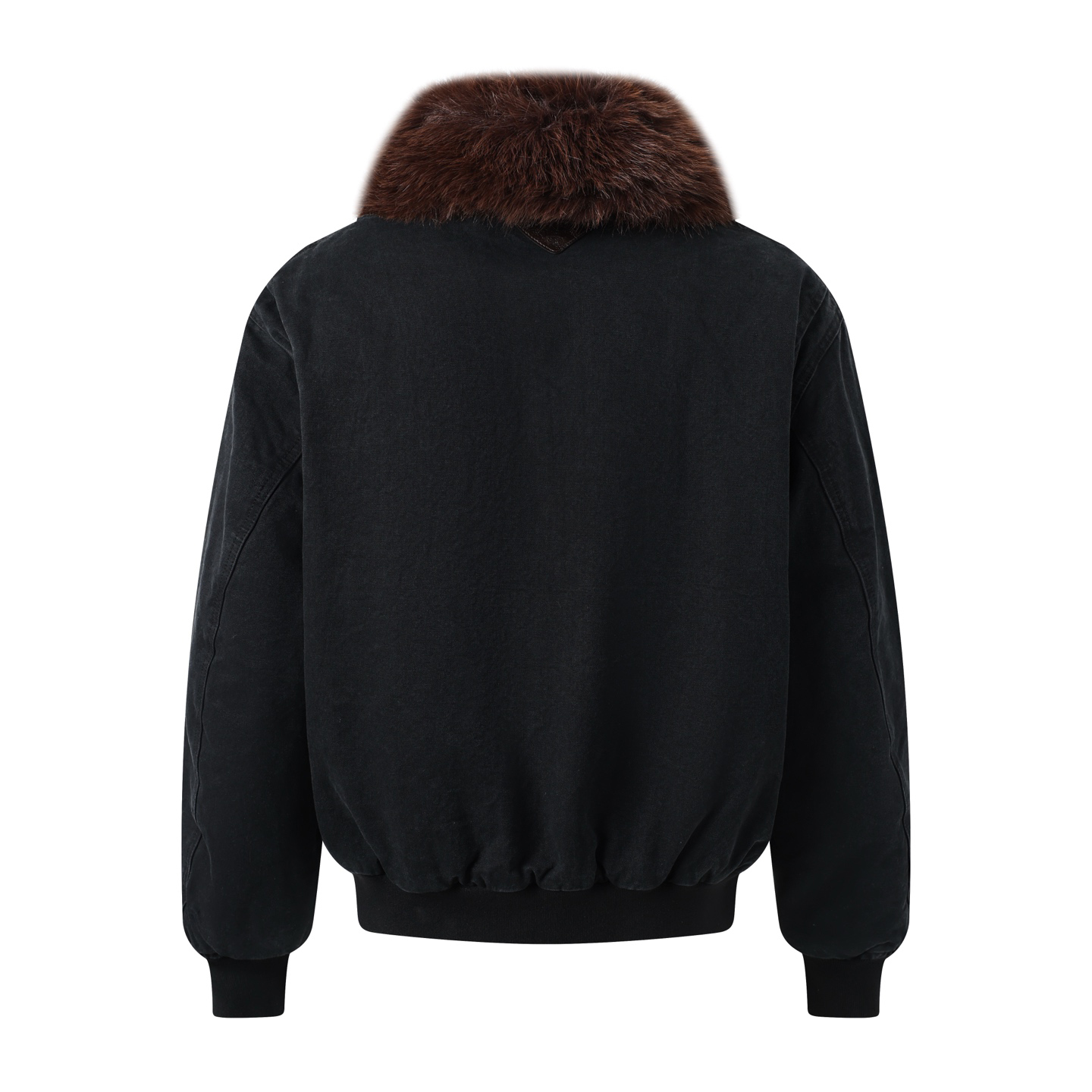 PRA Casual Denim Padded Jacket with Mink Fur Collar XX25082202