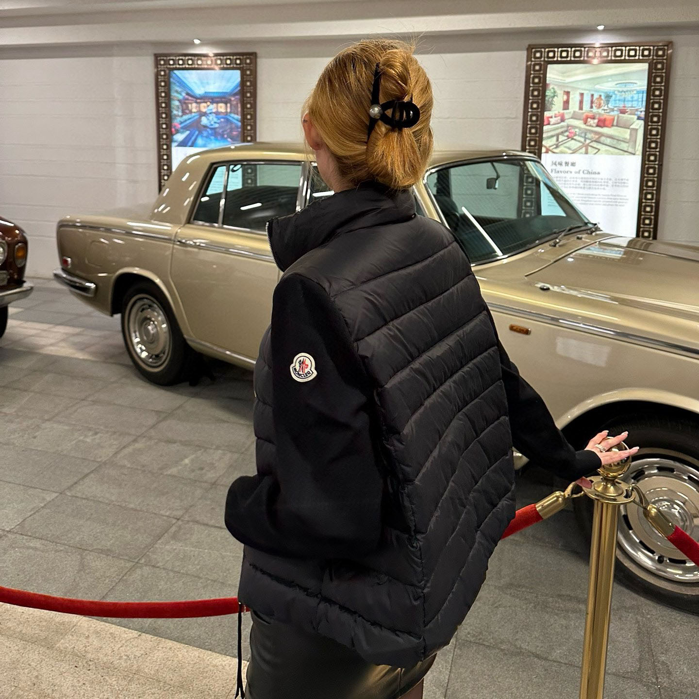 Mcl Knitted-Paneled Down Jacket AM25082128