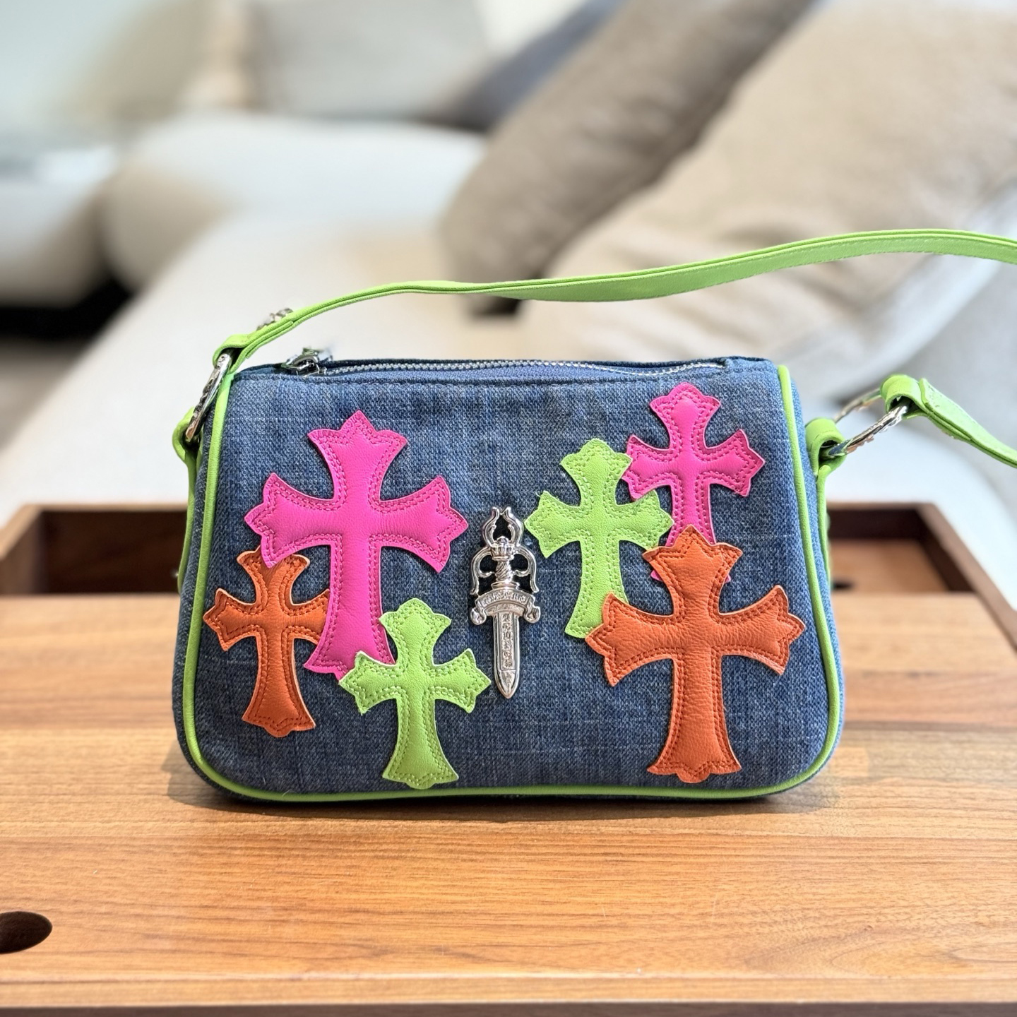 CH Miami Limited Edition Colorful Leather Shoulder Bag XX25082267