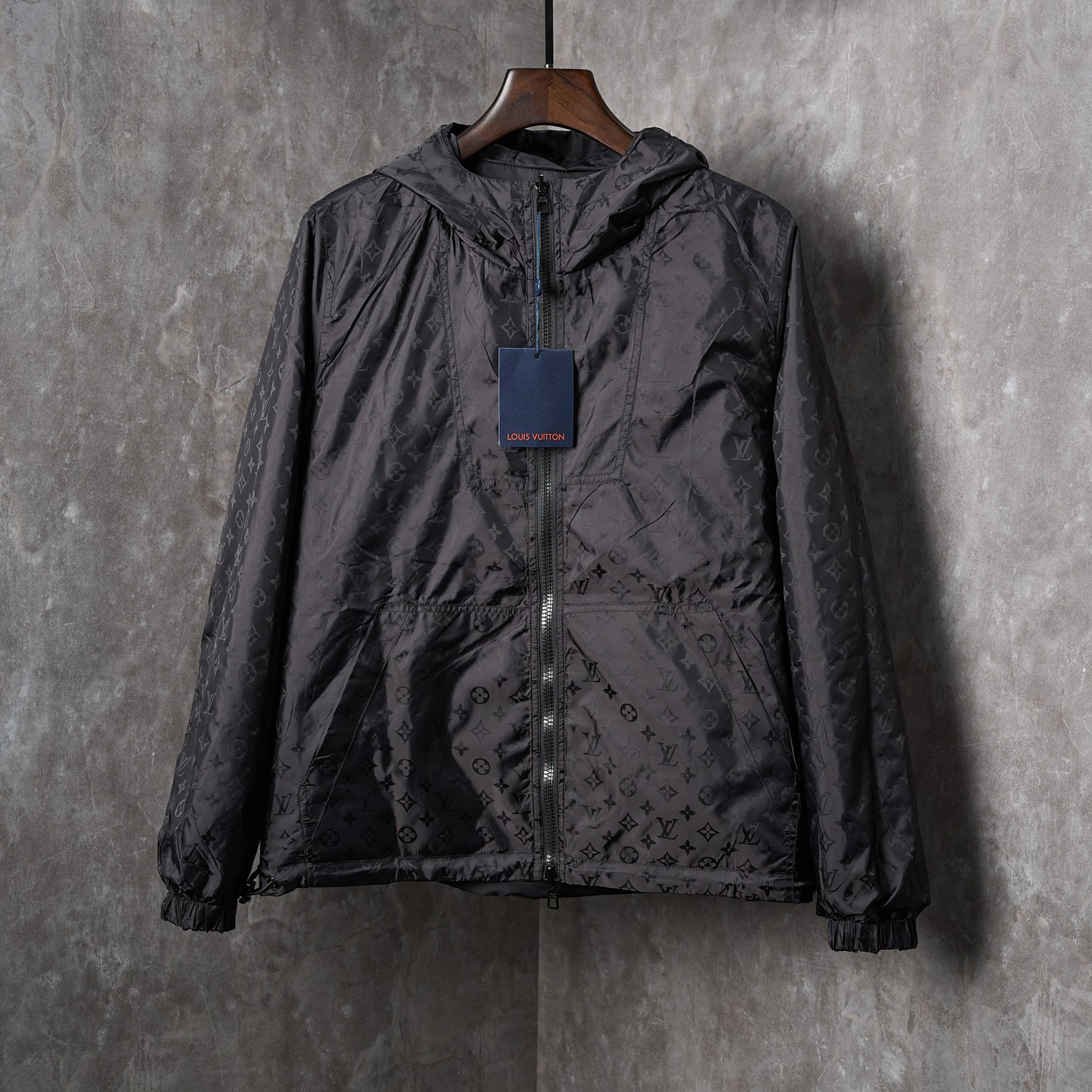 LV Reversible Jacquard Hooded Jacket with Pin Motif XX25082217