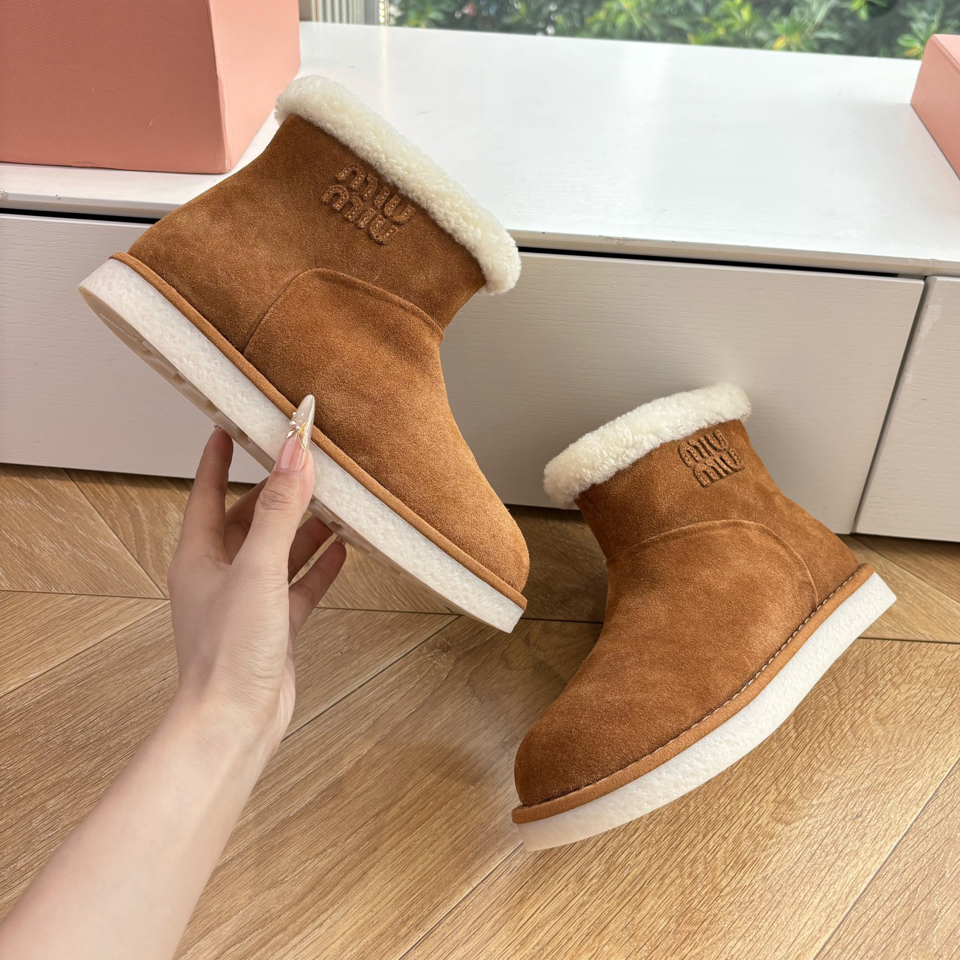 Miu Women's Wool Snow Boots XX25082238