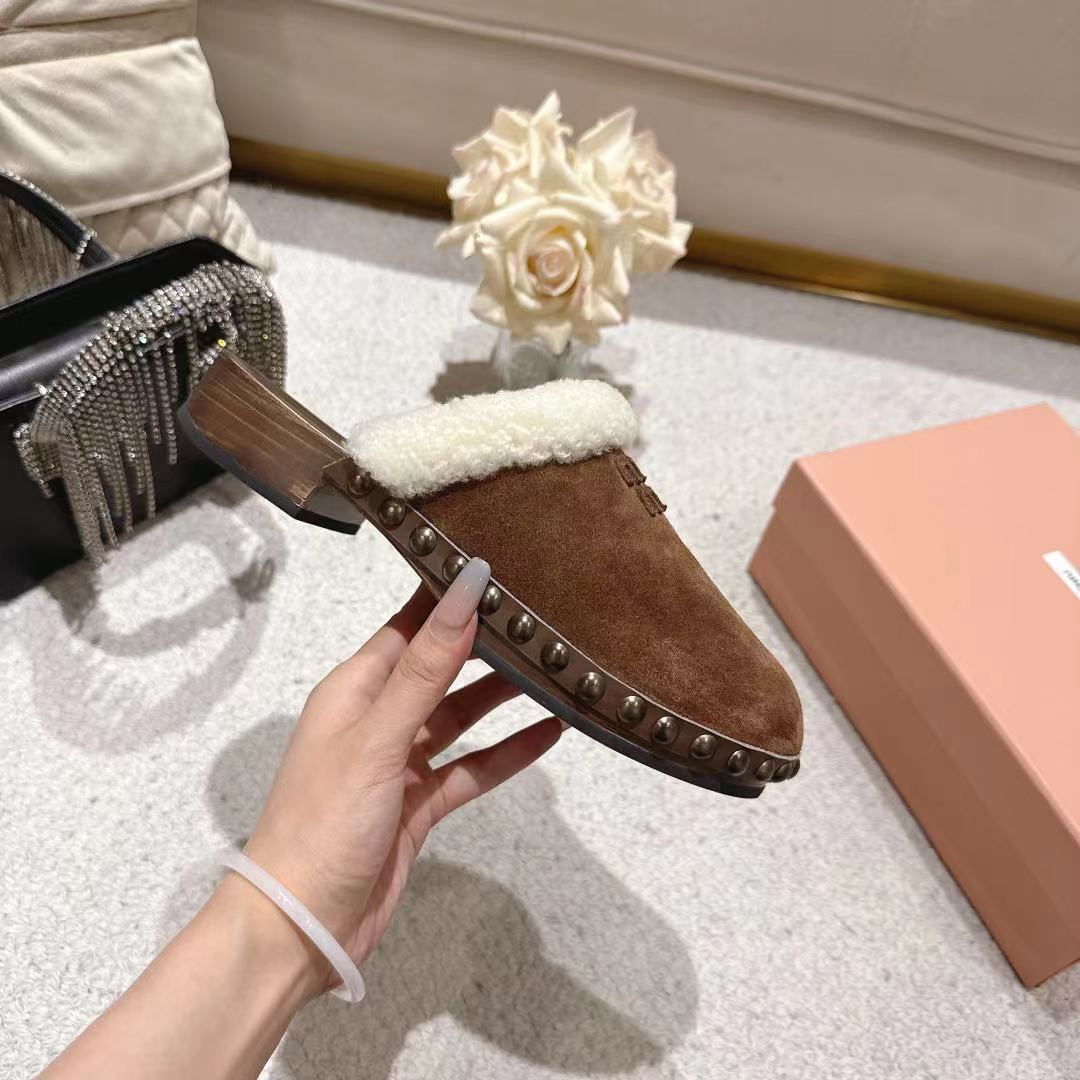 Miu Women's Fashionable Cotton Sandals XX25082235