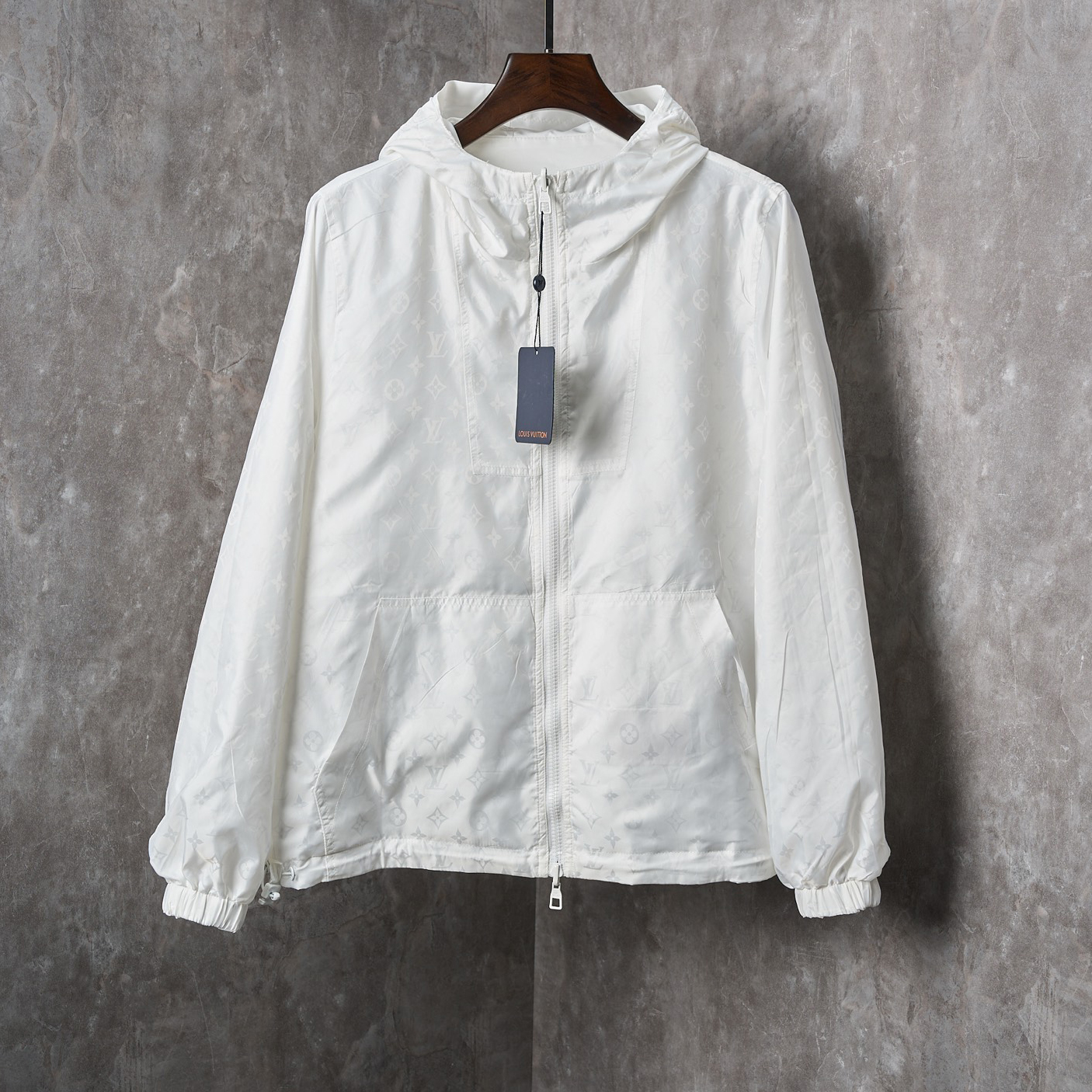 LV Reversible Jacquard Hooded Jacket with Pin Motif XX25082217