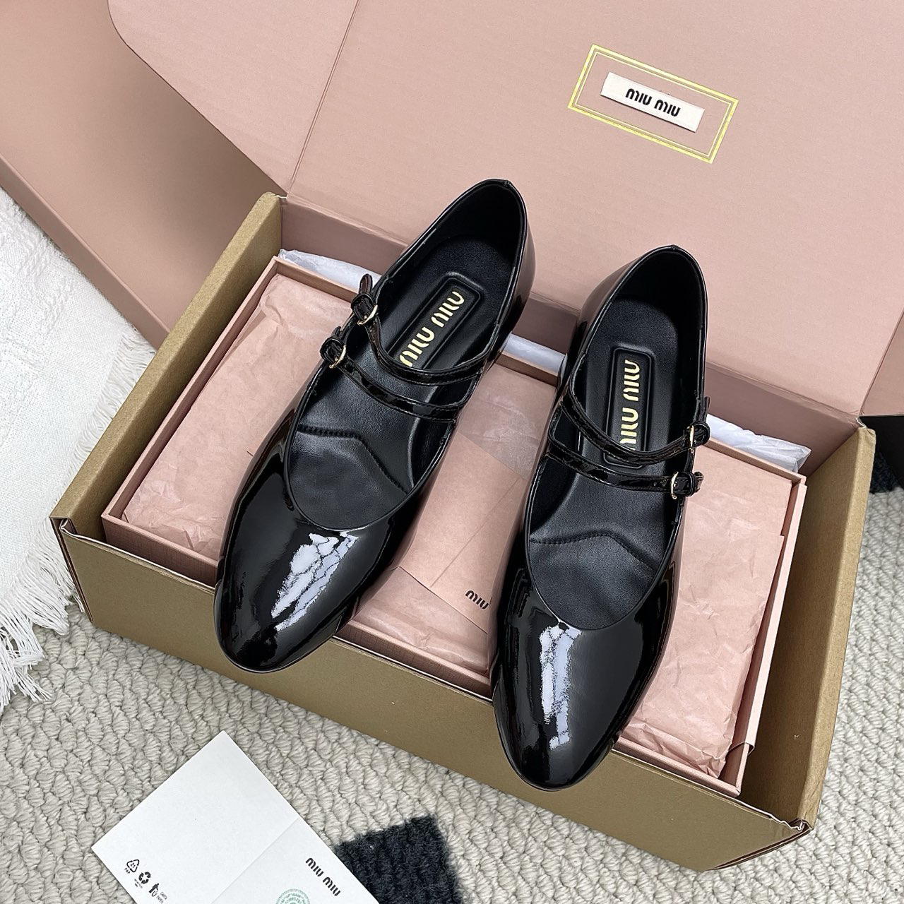 Miu Chunky-heeled Mary Janes XX25082246