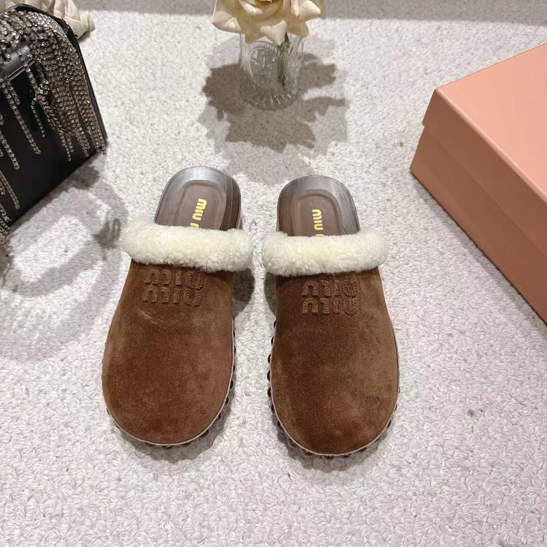 Miu Women's Fashionable Cotton Sandals XX25082235