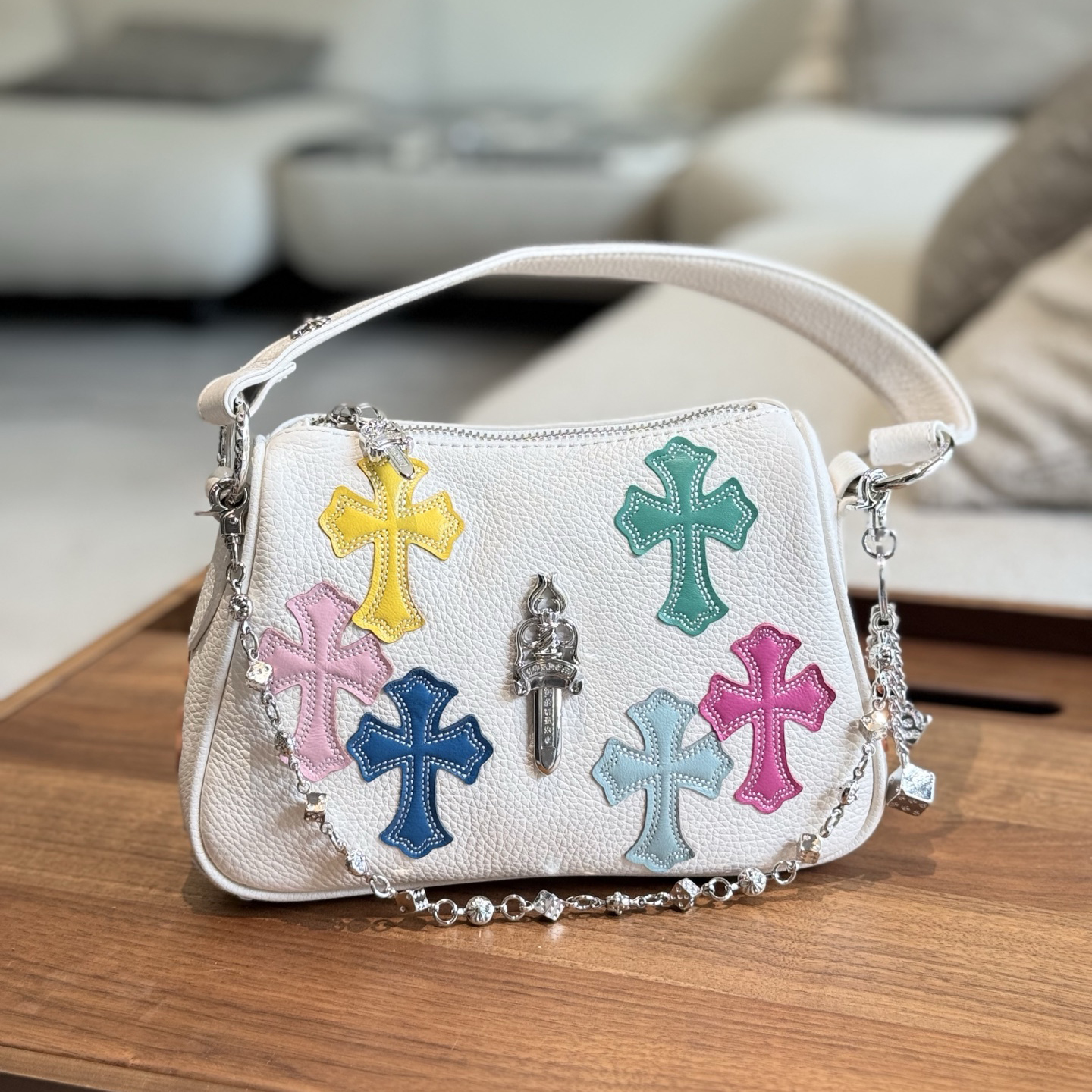 CH Colorful Cross Leather Shoulder Bag XX25082268