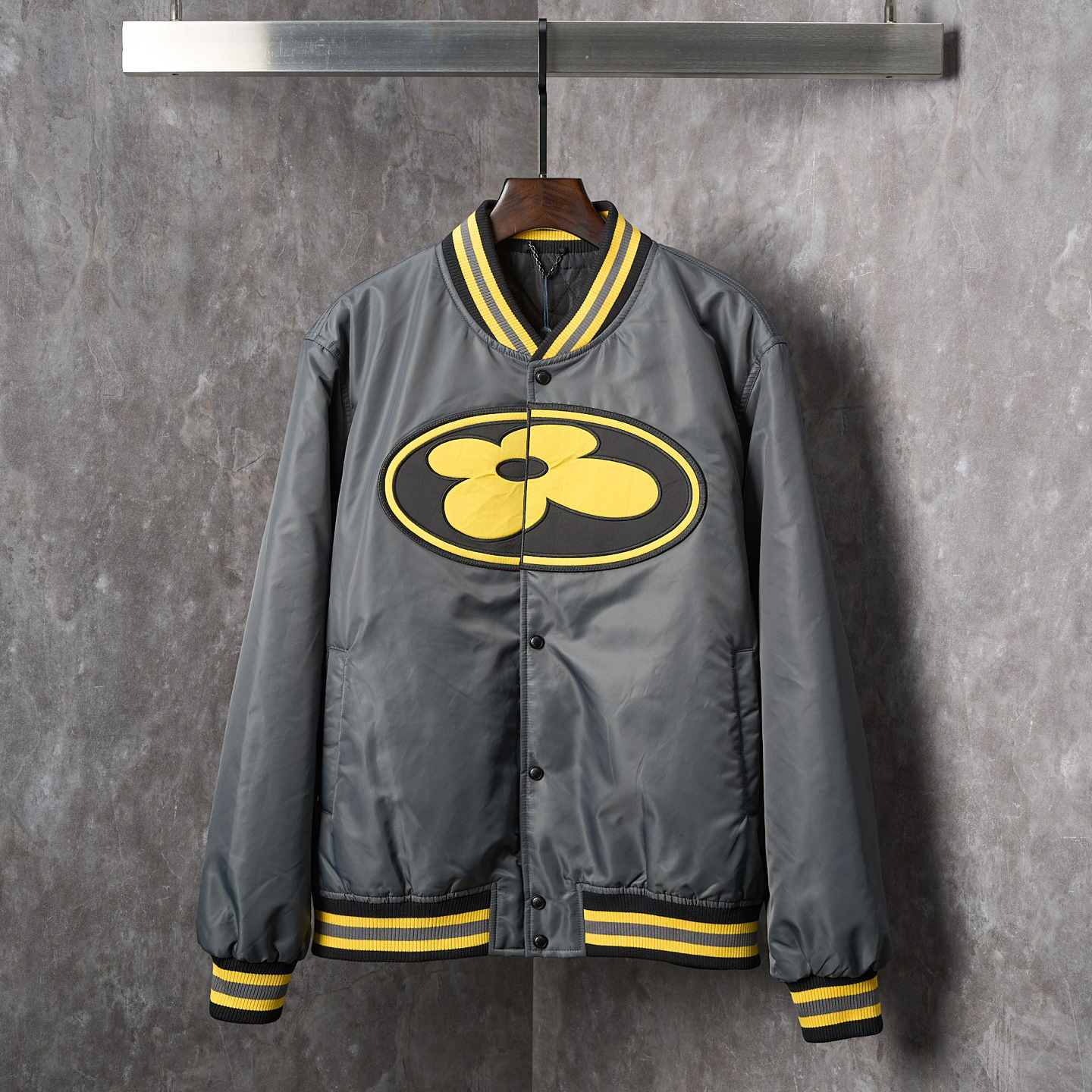 LV x Nigo Satin Jacket with Floral Appliqué XX25082215