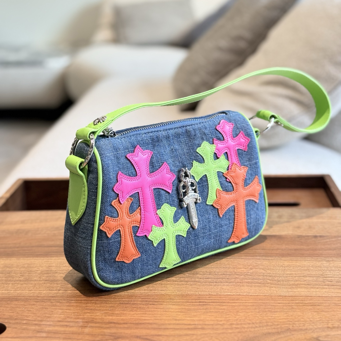 CH Miami Limited Edition Colorful Leather Shoulder Bag XX25082267
