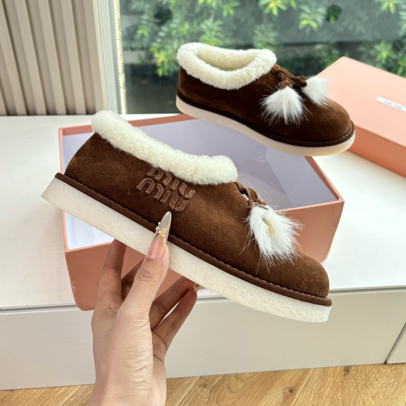 Miu Wool Snow Boots XX25082239