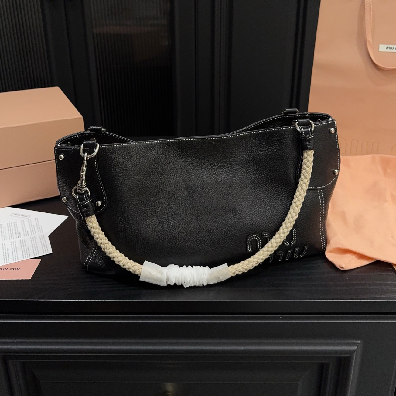 Miu Rope Handle Tote Bag XX25082324